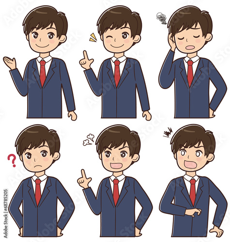 学生　表情セット