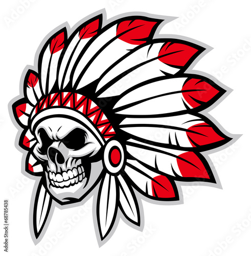 indian skull chief