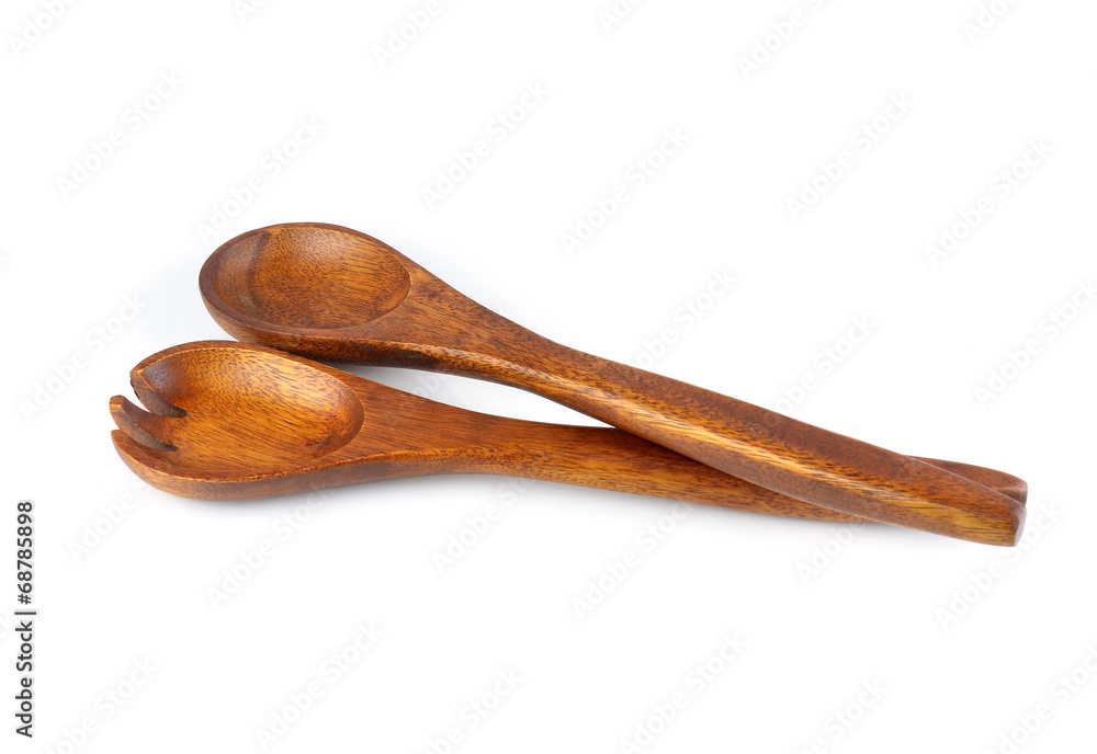 Wooden spoon isolated on white with clipping path included Wooden spoon isolated on white with clipping path included