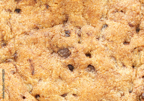 Texture of chocolate chip cookie