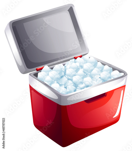 A bucket of icecubes