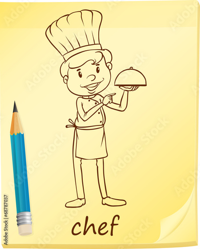 A simple sketch of a chef