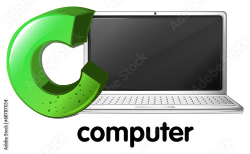 A letter C for computer