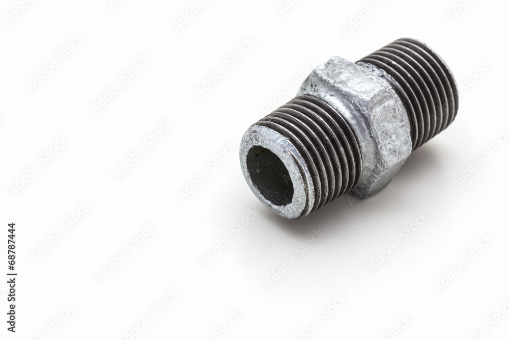 Threaded connector (Hexagon Nipple) ,pipe fitting . Threaded connector (Hexagon Nipple) ,pipe fitting .