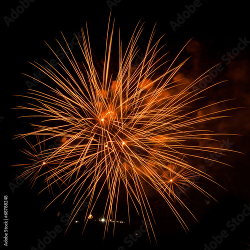 Wallpaper Mural Fireworks on the black sky background. Torontodigital.ca