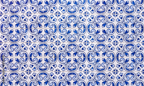 Azulejos, traditional Portuguese tiles photo