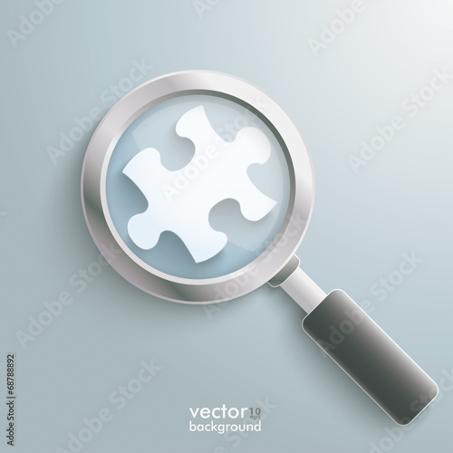White Puzzle Piece Loupe