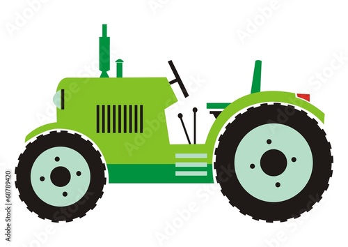 Tractor - green color