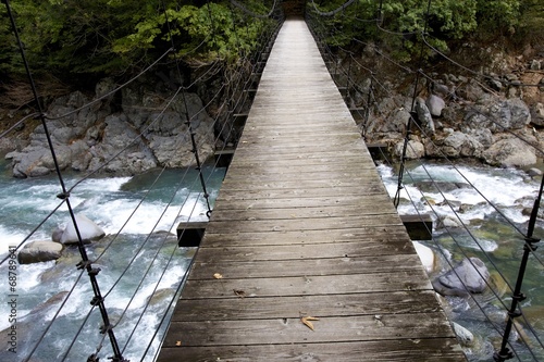 木製の吊り橋 photo