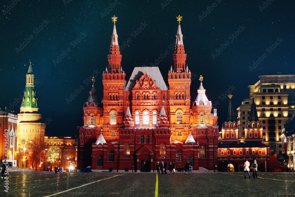 moscow night Historical Museum
