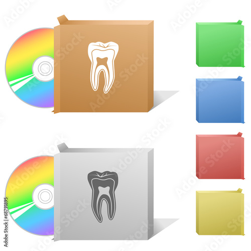 Tooth. Box with compact disc.