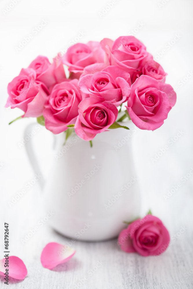 beautiful pink roses bouquet in vase beautiful pink roses bouquet in vase