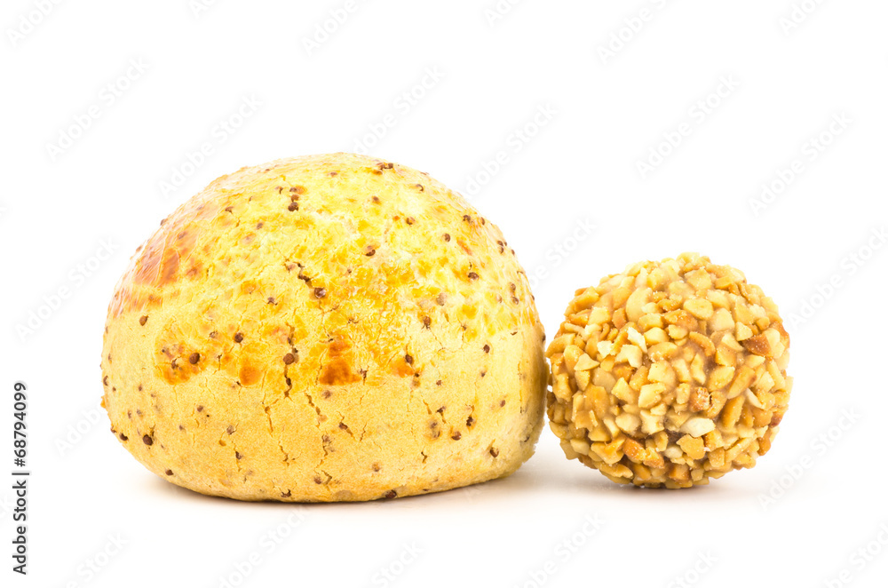 Korean bread and peanut chocolate ball Korean bread and peanut chocolate ball