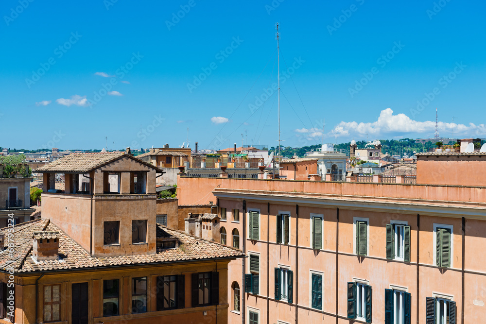 view of panorama Rome, Italy, skyline