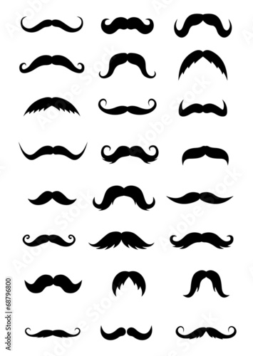 Set of mustaches