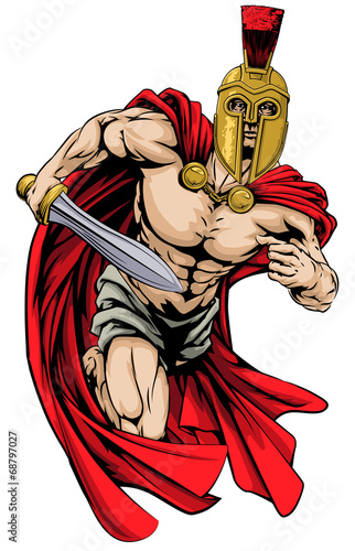 Spartan or trojan man