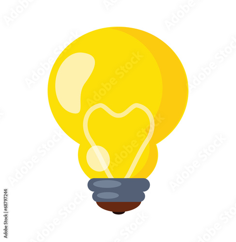 Vector Bulb Flat Icon