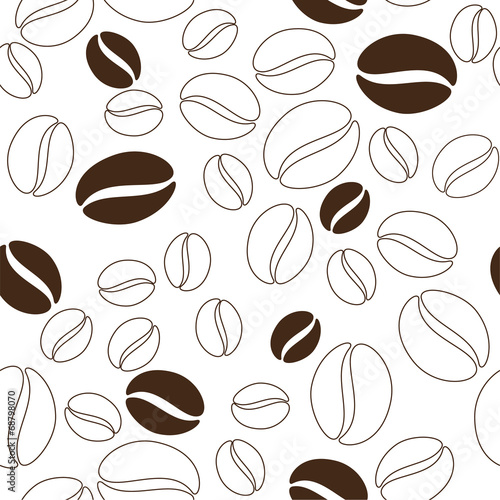 Coffee beans pattern