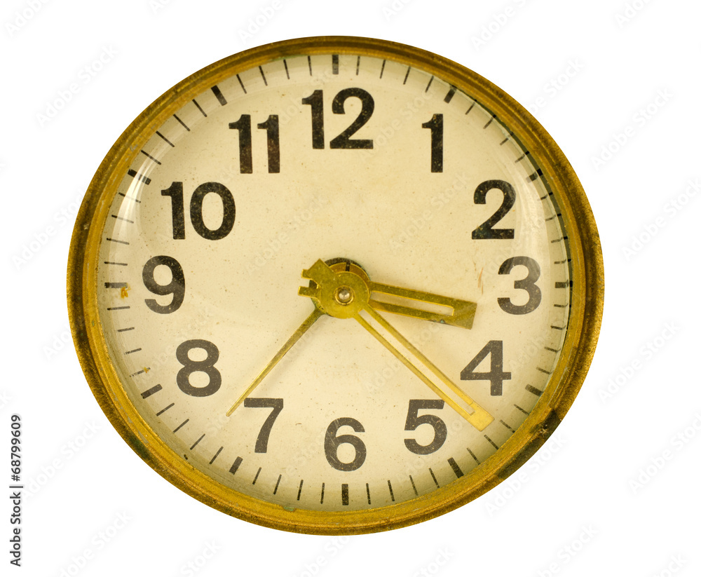 ancient antique clock face isolated on white ancient antique clock face isolated on white