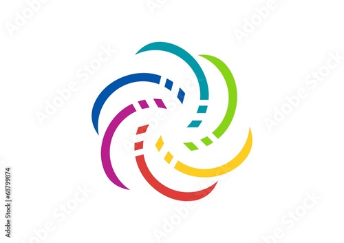 circular, logo, geometry, movement, circle, element, digital
