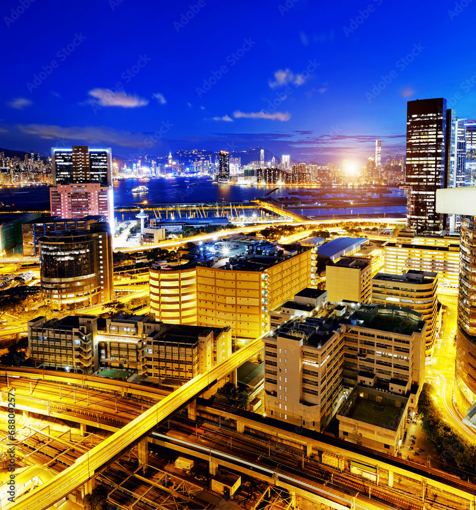 Fototapeta premium Hong Kong night