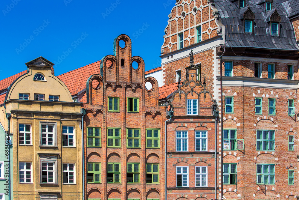 Colorful houses in Gdansk, Poland