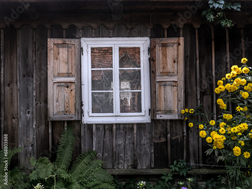 Rustic window shutters