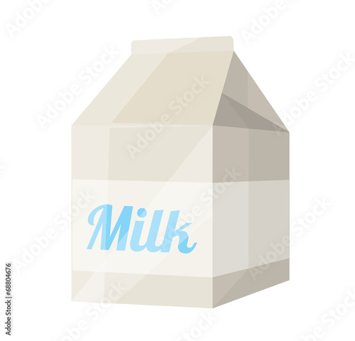 Vector Milk Package Flat Icon