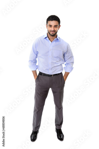young attractive business man in corporate portrait