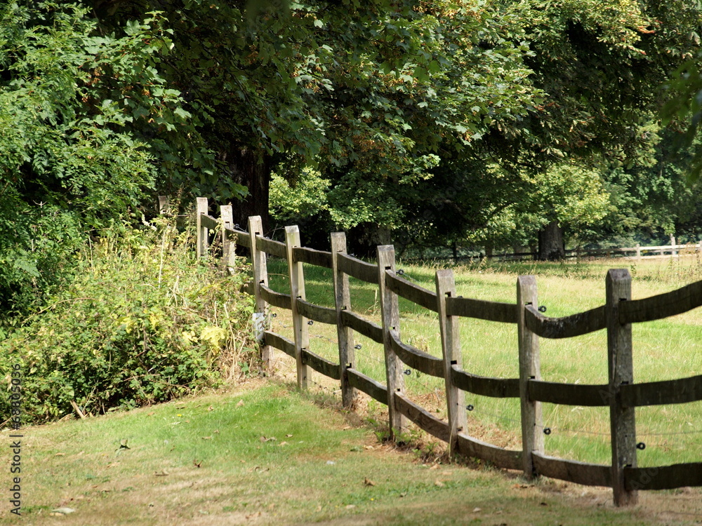 RURAL COUNTRYSIDE RUSTIC FENCE
