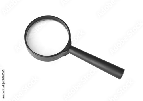 Magnifying glass isolated on white