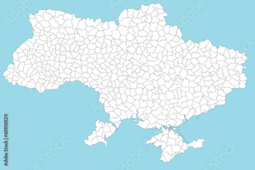 Karte von der Ukraine