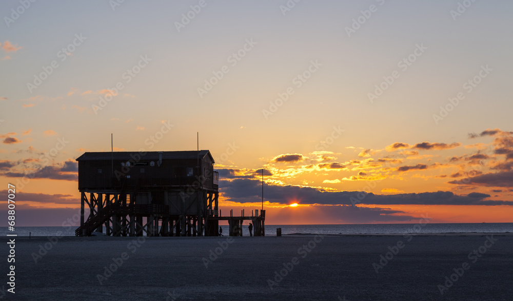 Abend am Strand von Sankt Peter-Ording