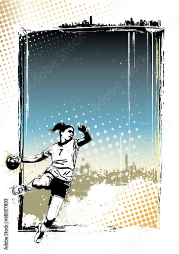 handball poster background