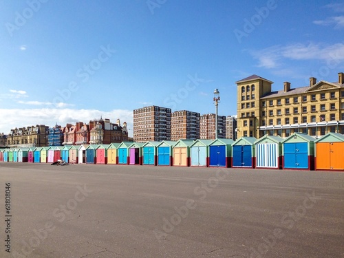 colourfully painted beach huts, Brighton and Hove photo