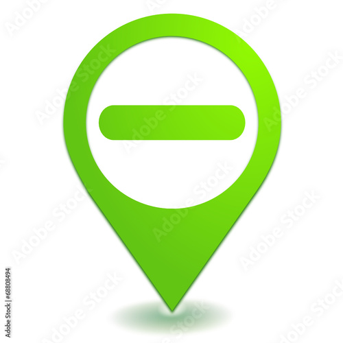 enlever moins sur symbole localisation vert