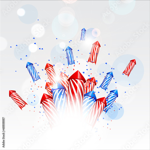 Design new year background with fireworks