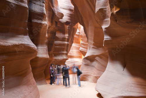 People in Antelope Canyon photo