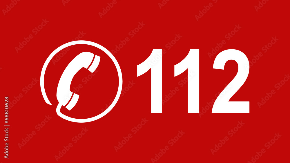 telefonh-rer-im-kreis-und-112-notrufnummer-16-zu-9-g1074-stock