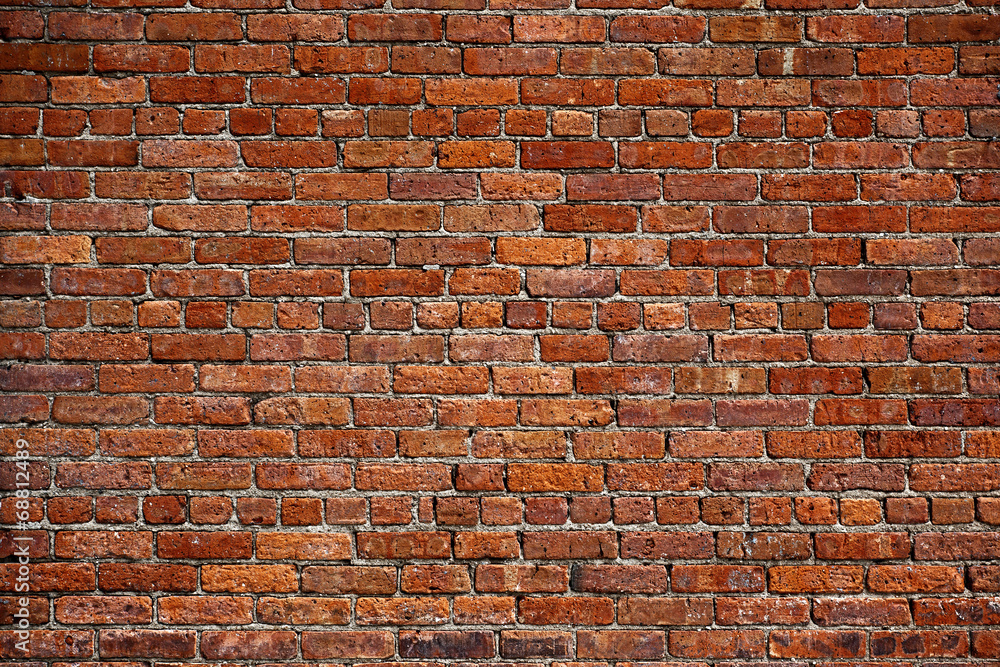Fotografie, Obraz the old red brick wall