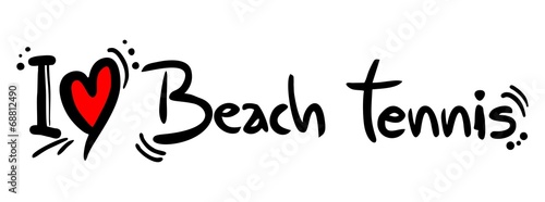 BEach tennis love
