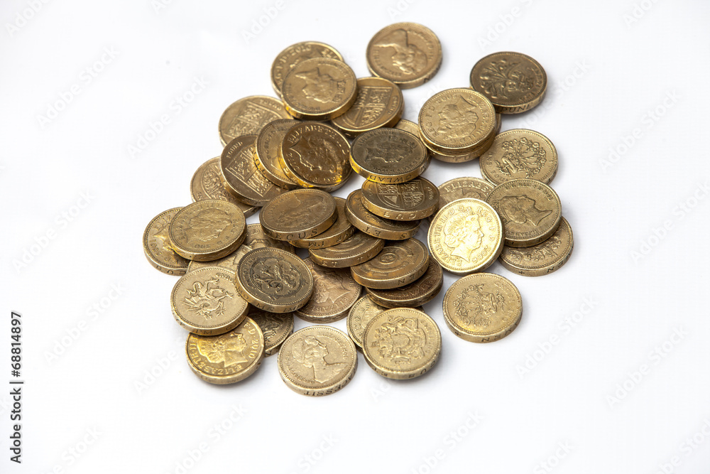 coin stack isolated on white coin stack isolated on white