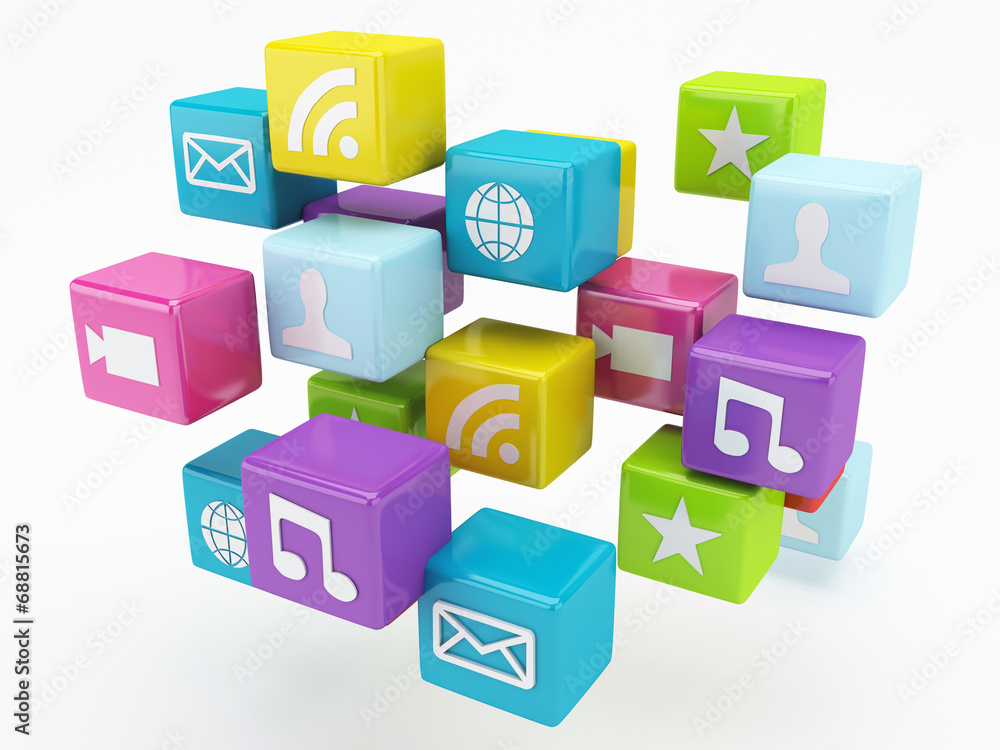 mobile phone app icon. Software concept mobile phone app icon. Software concept