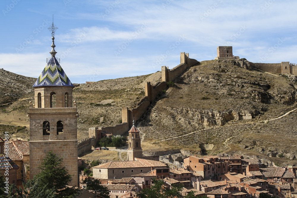 Walls in a spanish village, Albarracin, Spain