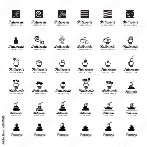 Sweets Icons Set - Isolated On White Background