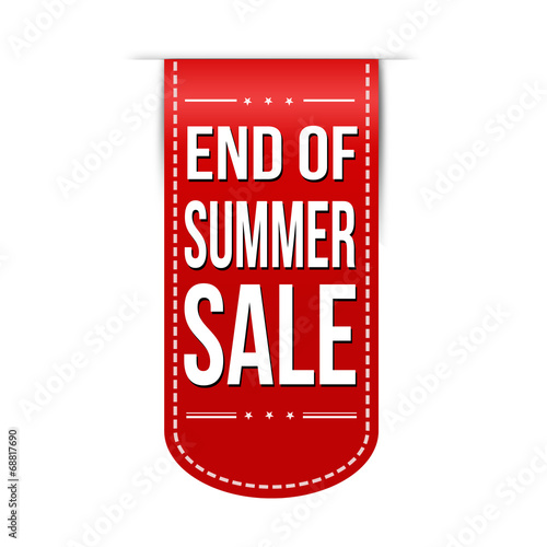 End of summer sale banner design