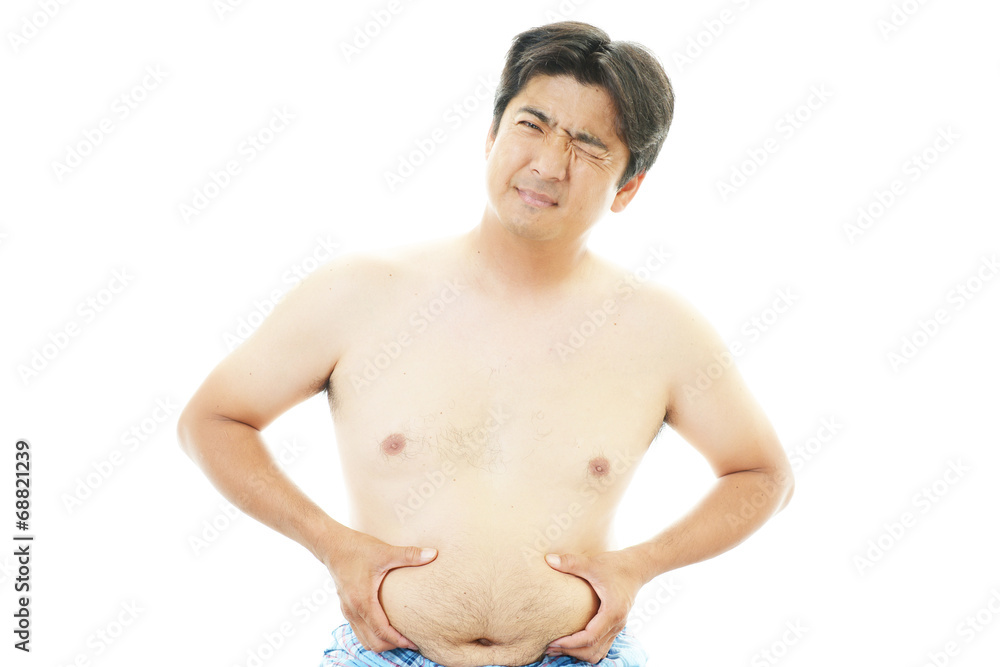 肥満気味の男性 肥満気味の男性