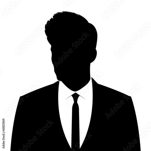 Businessman silhouette avatar profile picture