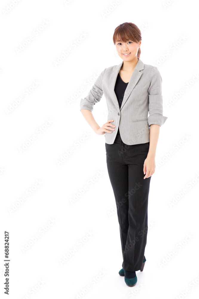 asian businesswoman on white background asian businesswoman on white background