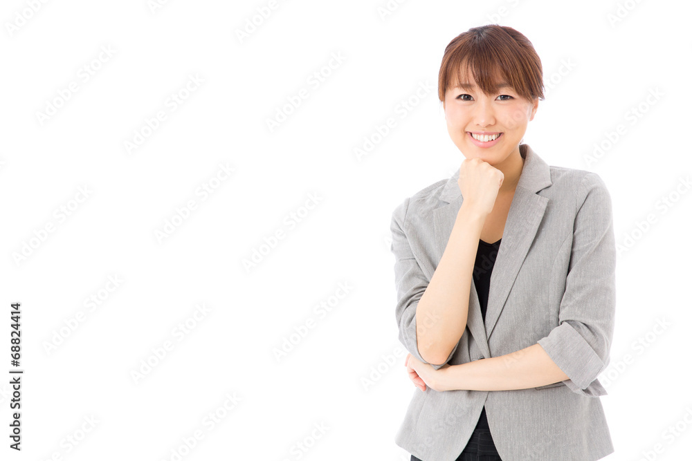 asian businesswoman on white background asian businesswoman on white background
